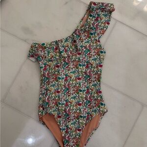 NWOT J. Crew Floral Swimsuit with Liberty Fabric Size 4